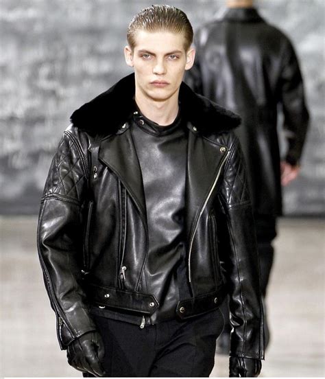 ysl style leather jacket mens|yves saint laurent leather jacket.